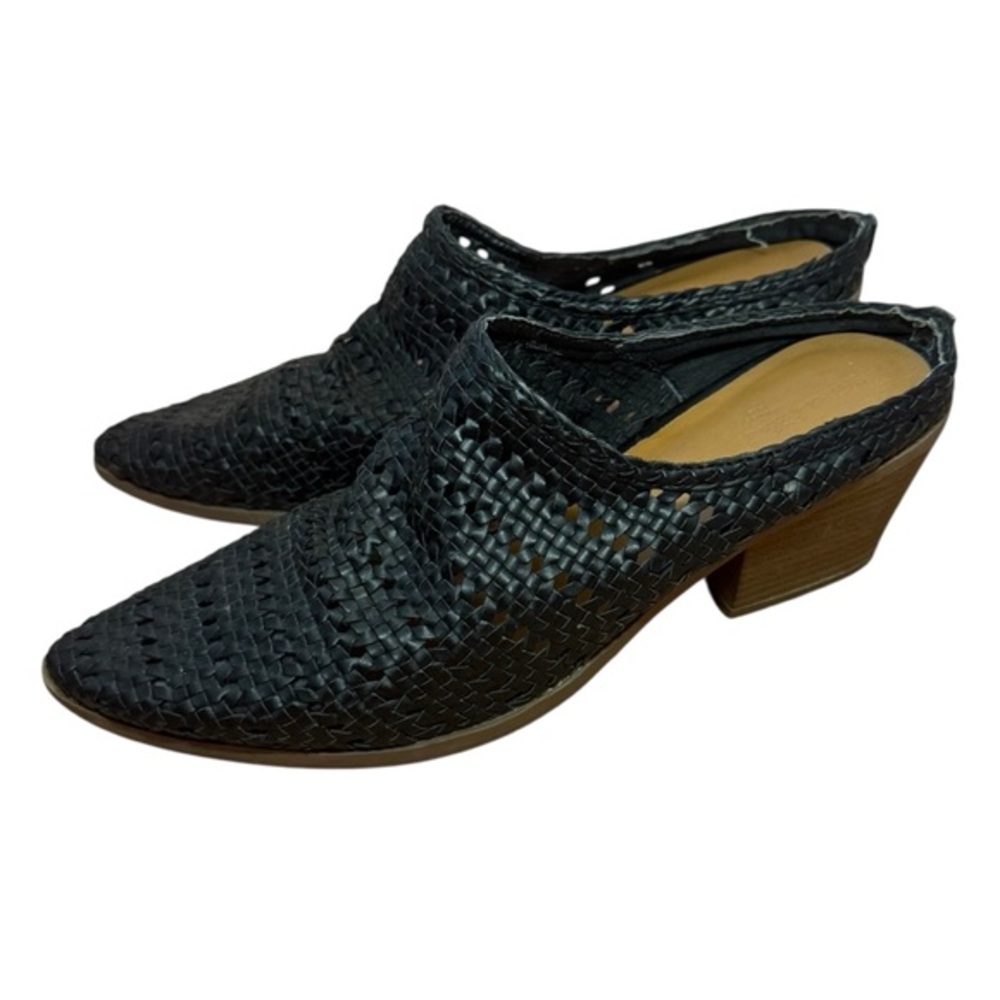 Universal Thread Kallie Woven Heeled Black Mules - Size 10 (41 EU)